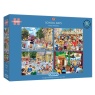 Gibsons School Days 4 x 500 Jigsaw Puzzle