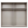 Korbach Stone Grey & Metallic Grey 218cm Sliding Door Wardrobe