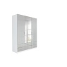 Stuttgart Soft Grey/Alpine White 197cm Height 3 Door Combination Wardrobe