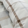 Catherine Lansfield Brushed Cotton Check Natural Duvet Set