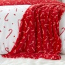 Catherine Lansfield Christmas Candy Cane Fleece Throw