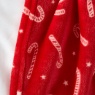 Catherine Lansfield Christmas Candy Cane Fleece Throw