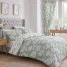 Dreams & Drapes Design Chrysanthemum Easy Care Green Duvet Set