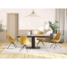 Akante Miami Swivel Dining Chair - Ochre Yellow