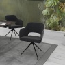 Akante Akante Chicago Swivel Dining Chair - Charcoal