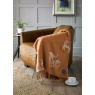 Deyongs Highland Cows Acrylic Throw - Paprika