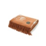 Deyongs Highland Cows Acrylic Throw - Paprika