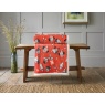 Deyongs Rocking Robin Printed Fleece Sherpa Reverse - Red