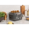 Rangemaster RMCL4201GY Classic 4 Slice Toaster - Grey