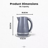 Tower T10075GRY Solitaire 3KW Kettle 1.5L - Grey