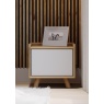 Bell & Stocchero Lago 1 Door Bedside Cabinet - White