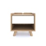 Bell & Stocchero Lago 1 Drawer Bedside Cabinet - White