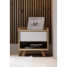 Bell & Stocchero Lago 1 Drawer Bedside Cabinet - White
