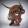 Edge Sculpture Highland Cow Bust