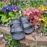Town & Country Twin Strap Sandals - Black
