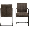 Adele Dining Chair With Armrest - Anthracite