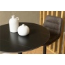 Malta Ceramic Round Bar Table - Matt Black