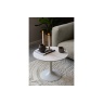 Malta Ceramic Round Coffee Table - White