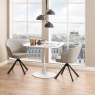 Malta Square Ceramic 90cm Dining Table - White