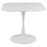 Malta Square Ceramic 90cm Dining Table - White