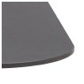 Malta Square Ceramic 90cm Dining Table - Matt Black