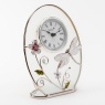 Sophia Glass Dragonfly Mantle Clock Angled View