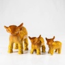 Tilnar Art Brushed Gold Highland Cow - XL