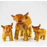 Tilnar Art Brushed Gold Highland Cow - XL