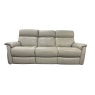 Downtown Albury 3 Seater Sofa With 2 Power Recliners in Feather Grey Leather