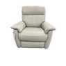 Albury Power Recliner Chair in Feather Grey Leather