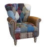 Jester Harlequin Patchwork Accent Chair