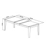 Jasper Oak 6-8 Extending Dining Table