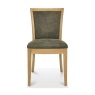 Jasper Oak Pair of Upholstered Dining Chairs - Mocha