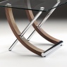 Tusk Square Glass Lamp Table