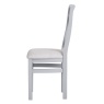 Easton Cross Back Dining Chair With Fabric Seat - Grey