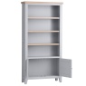 Easton Large Wide Bookcase - Grey