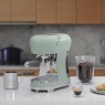 Smeg ECF02PGUK Espresso Coffee Machine - Pastel Green