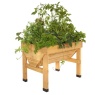 VegTrug Small Classic Raised Planter - Natural Wood