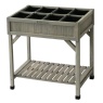 VegTrug Herb Garden Raised Planter - Grey Wash Wood