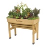 VegTrug Small Wall Hugger Raised Planter - Natural Wood