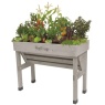 VegTrug Small Wall Hugger Raised Planter - Grey Wash Wood