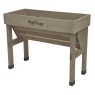 VegTrug Small Wall Hugger Raised Planter - Grey Wash Wood