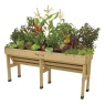 VegTrug Medium Wall Hugger Raised Planter - Natural Wood