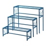 VegTrug 3 Piece Metal Nesting Plant Stand Set - Blue