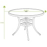 Hartman Hartman Berkeley 4 Seater Round Dining Set & Parasol - Maize