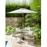 Hartman Hartman Berkeley 4 Seater Round Dining Set & Parasol - Maize