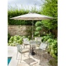 Hartman Hartman Berkeley 4 Seater Round Dining Set & Parasol - Maize