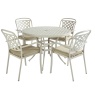 Hartman Hartman Berkeley 4 Seater Round Dining Set & Parasol - Maize