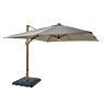 Hartman Hartman Seychelles 3m Square Cantilever, Base & Cover, With Bluetooth & LED Lights - Havana