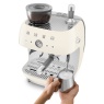 Smeg EGF03CRUK 50S Style Retro EGF03 Bean-To-Cup Espresso Coffee Machine - Cream